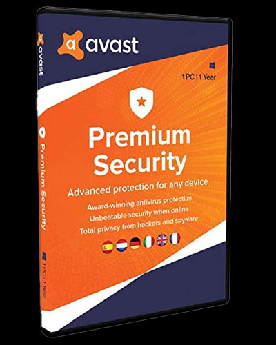 Avast Premium Security 1-Device-1 year (Windows lamang), Pandaigdig