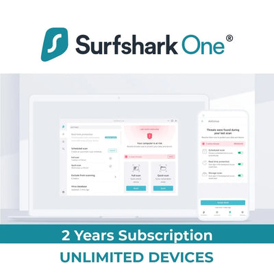 Surfshark ONE - 2 éves korlátlan eszközhasználat