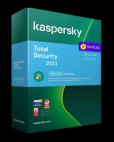 Kaspersky Total Security 2022 - 3 Dispositivi MD 2 Anni EU 