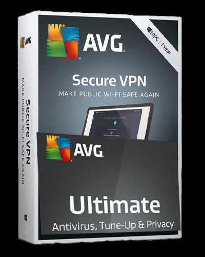 AVG Ultimate 10-Dispozitive Multiple + VPN 1-An, Global 