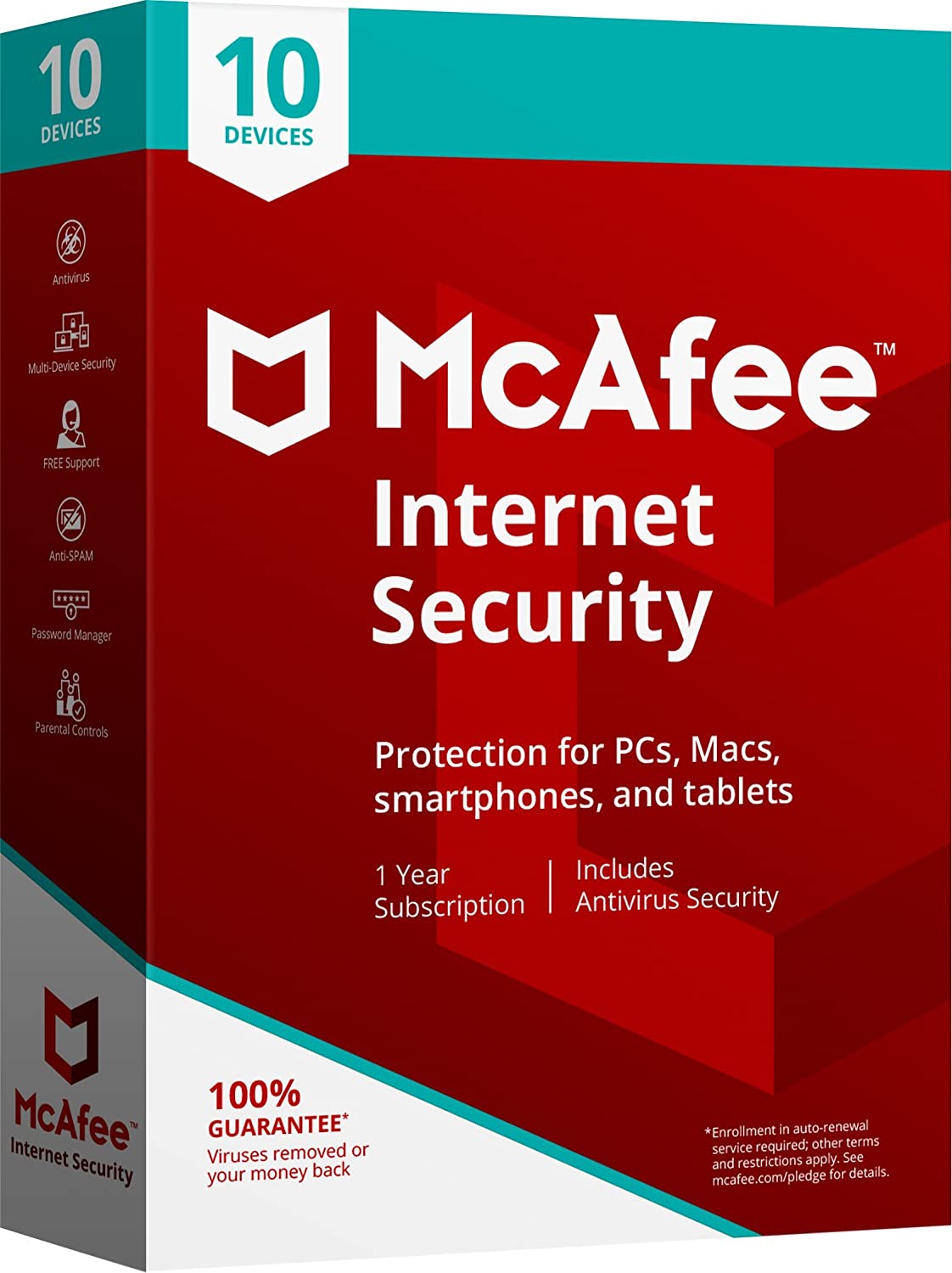 McAfee Internet Security 10 - Mga Device 1 Taon 