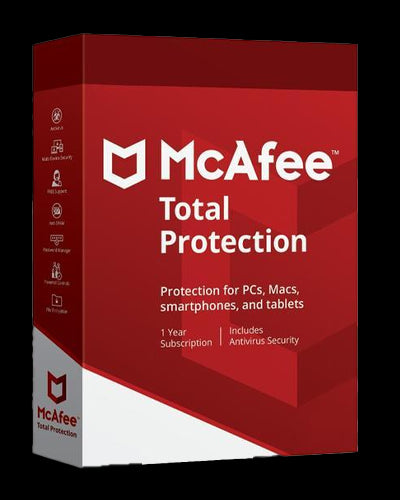 McAfee Total Protection 2022 - 5 Dispozitive / 1 An, Global 